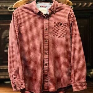 Vintage Weatherproof Red Checkered Flannel Shirt – Medium – Excellent Condition